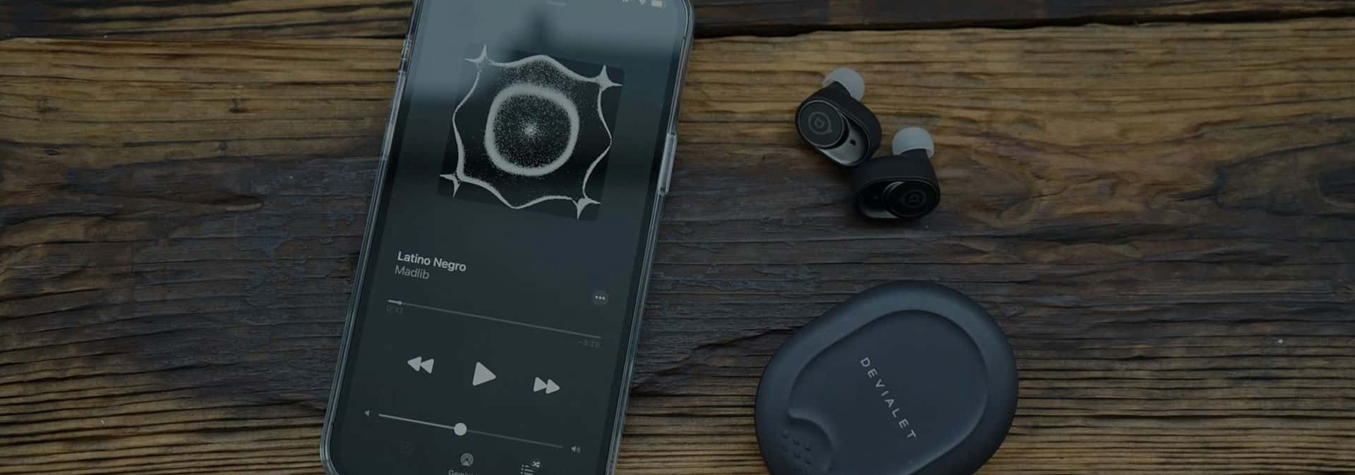 Devialet Gemini II Wireless Earbuds in Use